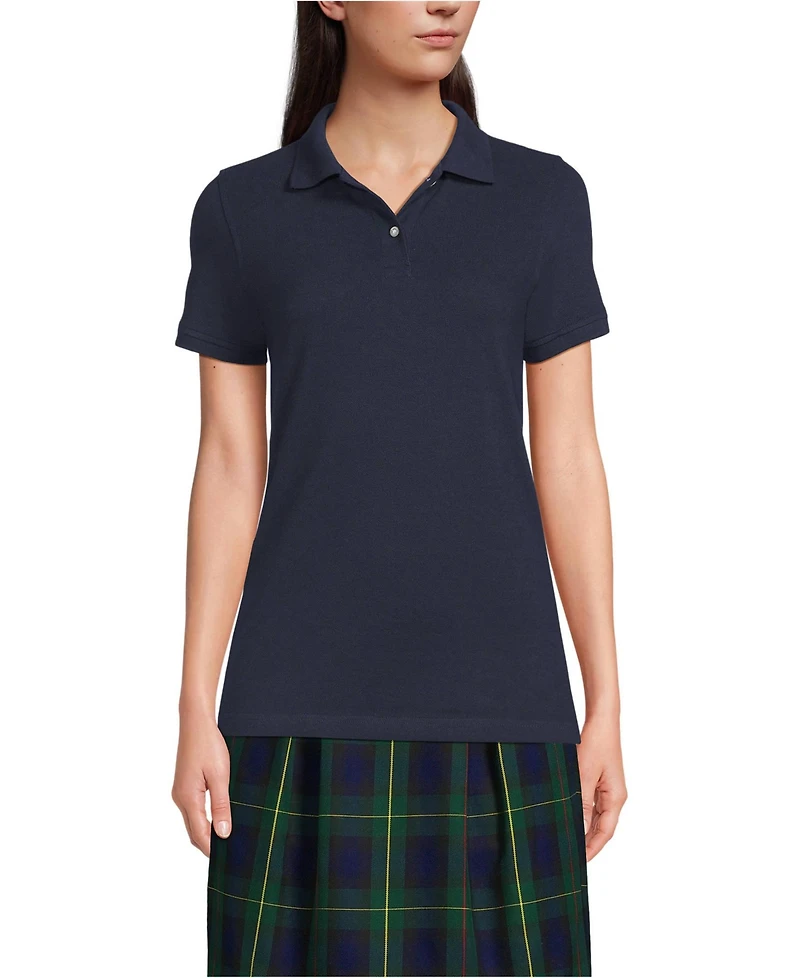 Lands' End Women's Short Sleeve Mesh Polo Shirt