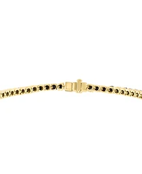 Effy Men's Black Diamond Tennis Bracelet (5-7/8 ct. t.w.) in 14k Gold