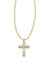 Kendra Scott Gold-Tone Cross Crystal 19" Pendant Necklace