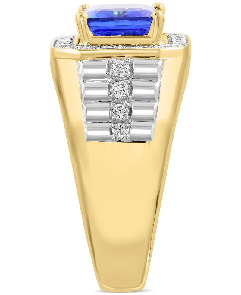 Effy Men's Tanzanite (2-7/8 ct. t.w.) & Diamond (1/2 ct. t.w.) Ring in 14k Gold