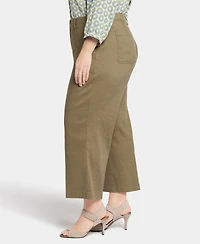 Nydj Plus Size Wide Leg Cargo Capri Pants
