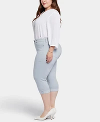 Nydj Plus Marilyn Straight Crop Cuff Jeans