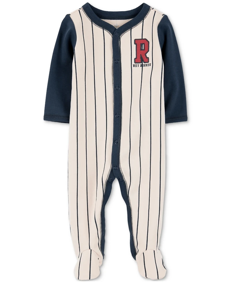 Carter's Baby Boys Cotton Baseball Rookie Sleep & Play Pajamas