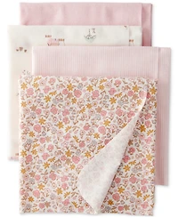Carter's Baby Cotton Receiving Blankets, 4 Pack