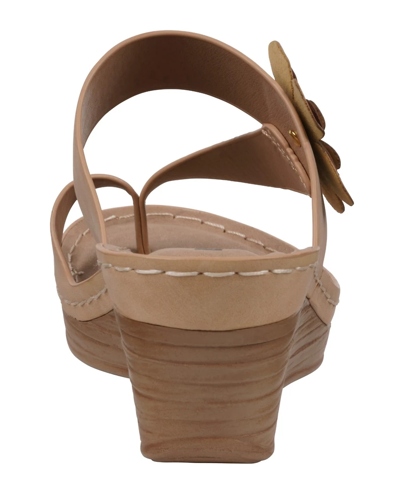Gc Shoes Women's Taryn Floral Wedge Sandals