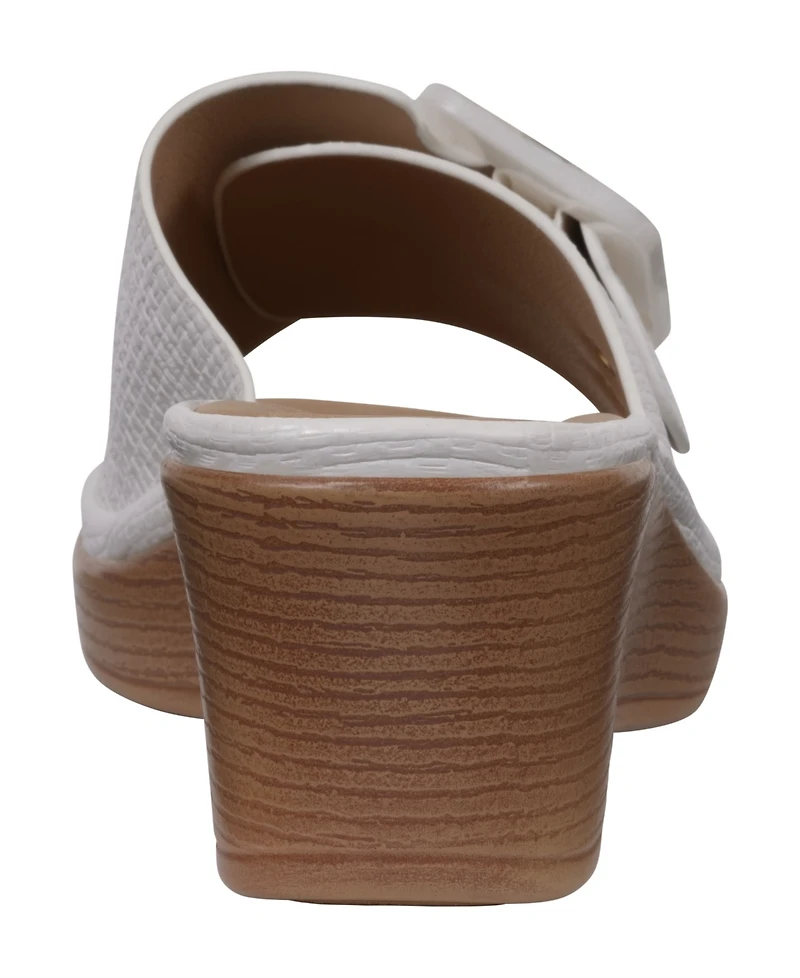 Gc Shoes Women's Teri Buckle Wedge Sandals