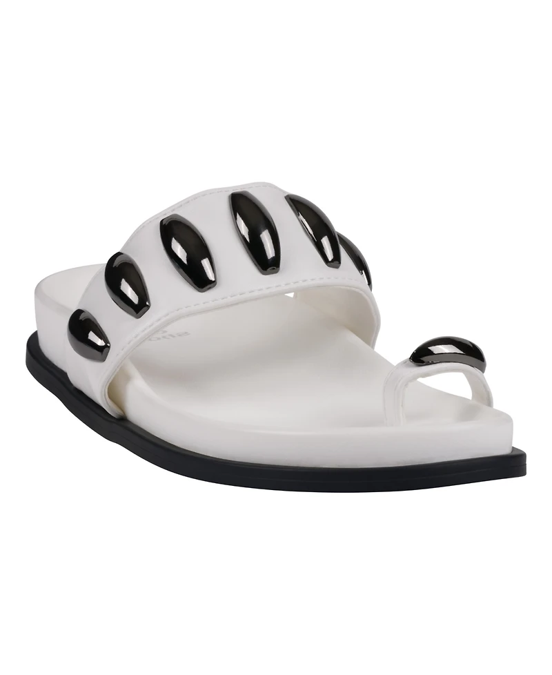 Gc Shoes Women's Sonya Toe Ring Footbed Flat Sandals