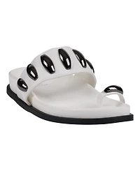 Gc Shoes Women's Sonya Toe Ring Footbed Flat Sandals