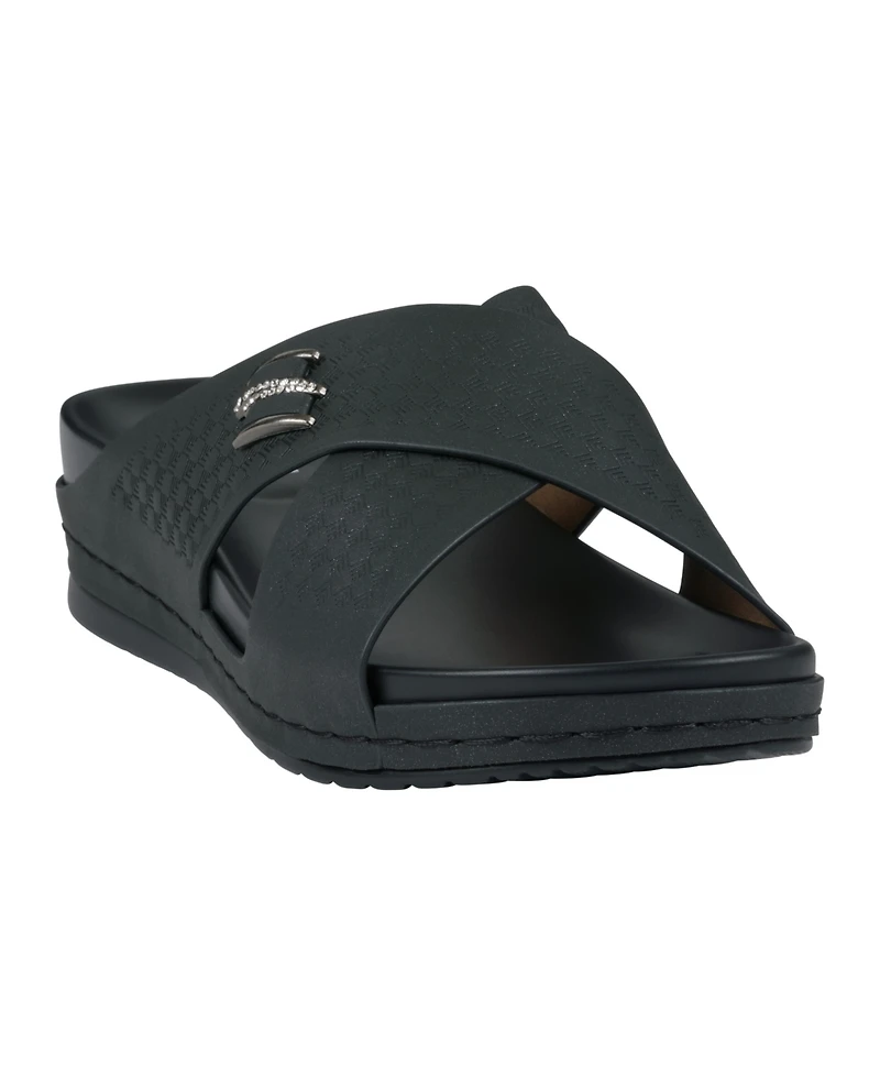 Gc Shoes Women's Carter Slip-On Wedge Sandals