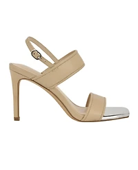 Calvin Klein Women's Amour Double Band Slingback Stiletto Sandals