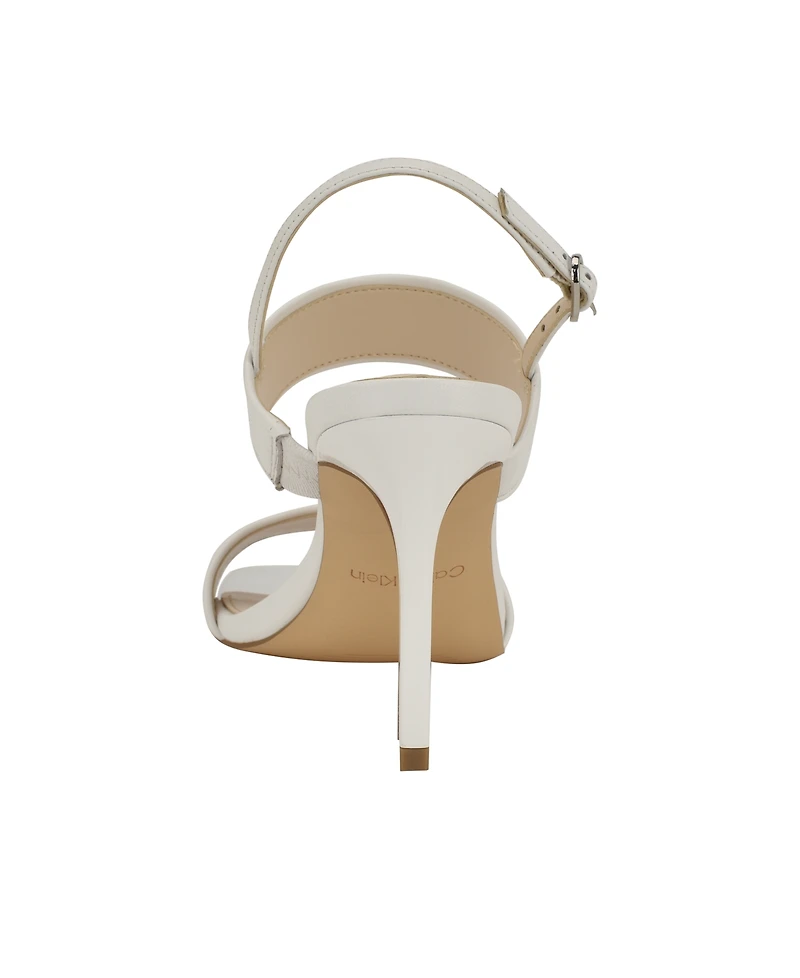 Calvin Klein Women's Amour Double Band Slingback Stiletto Sandals