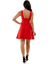 Bebe Women's Bandage V-neck A-line Dress