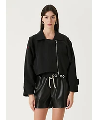 Pcfg Women's Free Heaven Cropped Trenchcoat
