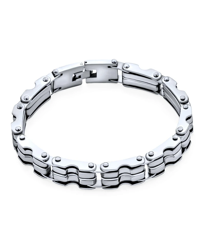 Bling Jewelry Heavy Bicycle Chain Bike Link Bracelet Stainless Steel