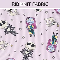 Nightmare Before Christmas Little Girls Ribbed Peplum T-Shirt and Shorts Outfit Set