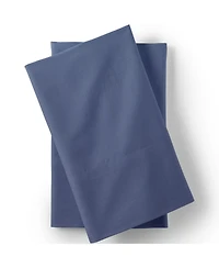 Lands' End Essential Garment Washed Cotton Percale Bed Pillowcases