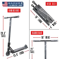 Pro Stunt Scooter for Kids Ages 5 - 12 – Lightweight Durable Trick Scooter for Skatepark and Street – Madd Gear MG1