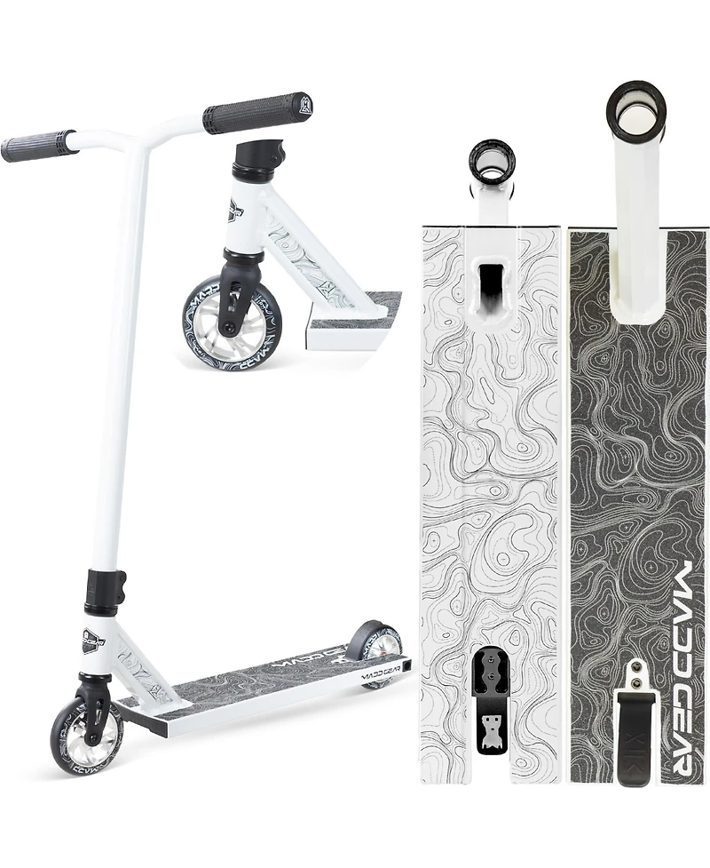 Pro Stunt Scooter for Kids and Teens Ages 8 - 12 – Lightweight Durable Trick Scooter – Madd Gear MG4 - White