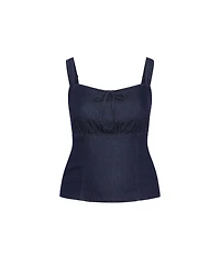 City Chic Plus Abbie Denim Top
