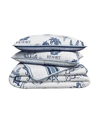 Linery Co. Coastal Cotton Quilt Sham Set