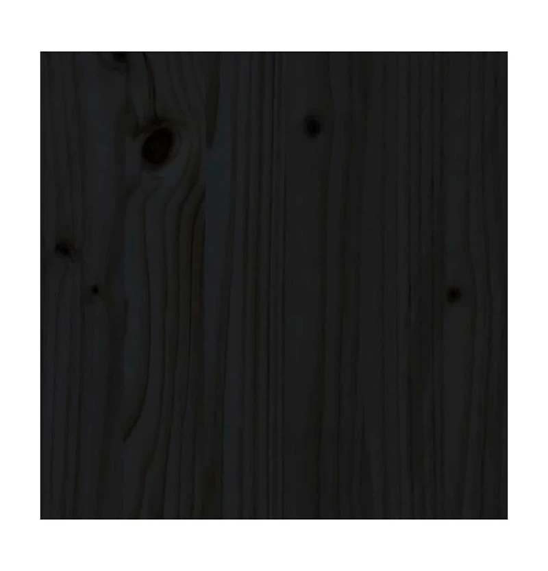 Book Cabinet/Room Divider Black 23.6"x13.8"x40.6" Solid Wood Pine