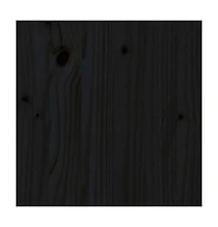 Book Cabinet/Room Divider Black 23.6"x13.8"x40.6" Solid Wood Pine