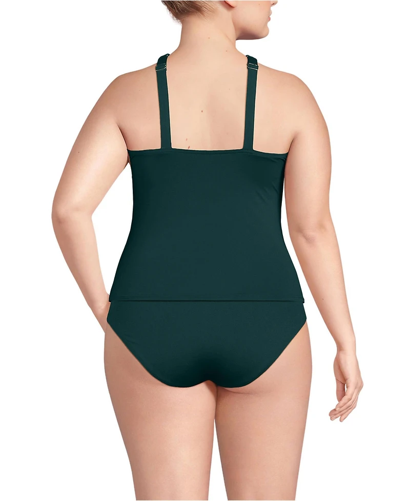 Lands' End Women's Criss Cross Halter Tankini Top