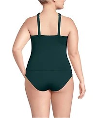 Lands' End Women's Criss Cross Halter Tankini Top
