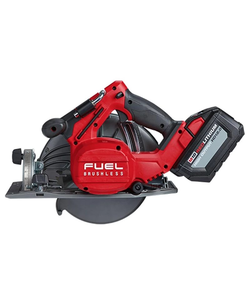 Milwaukee 2732-21HD M18 Fuel 18V Lithium-Ion Brushless Cordless 7-1/4 in. Circular Saw Kit with Battery, Charger, Tool Bag