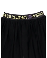 SpongeBob SquarePants Toddler Girls Cropped Boxy Drop Shoulder T-Shirt and Mesh Tulle Skort