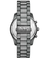 Michael Kors Men's Lexington Chronograph Gunmetal Stainless-Steel Watch and Bracelet Set, 44mm