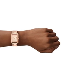 Michael Kors Women's Essex Rose Gold-Tone Stainless Steel Watch, 26x36mm