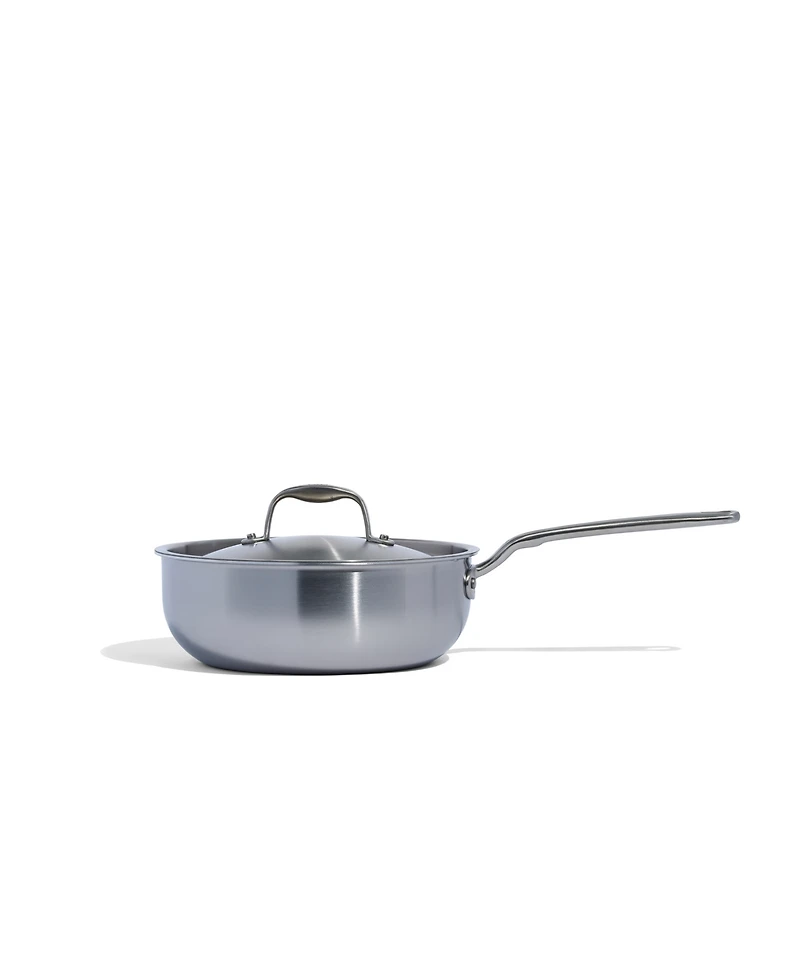 Made In Stainless Steel Clad 3-Quart Saucier with Lid