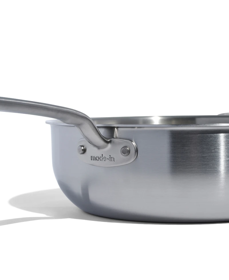 Made In Stainless Steel Clad 5-Quart Saucier with Lid