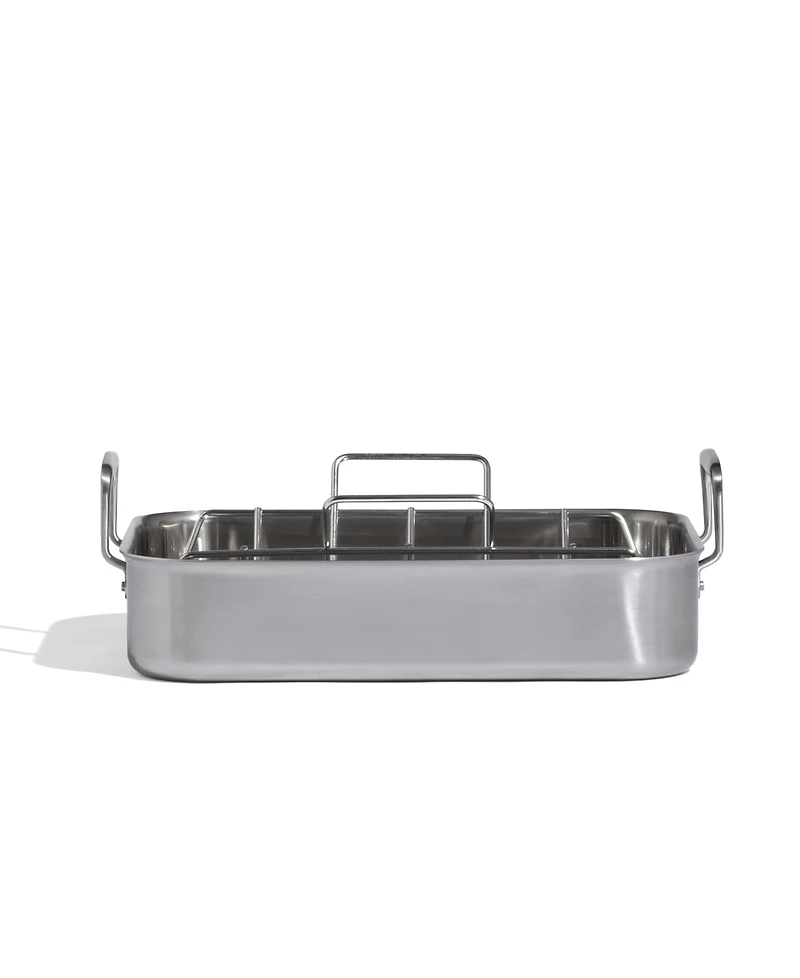 Made In Stainless Steel Clad 17" Roasting Pan