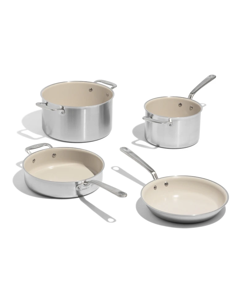 Made In CeramiClad 7-Piece Cookware Set