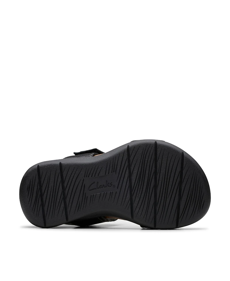 Clarks Collection Women's April Clover Riptape Flat Sandals