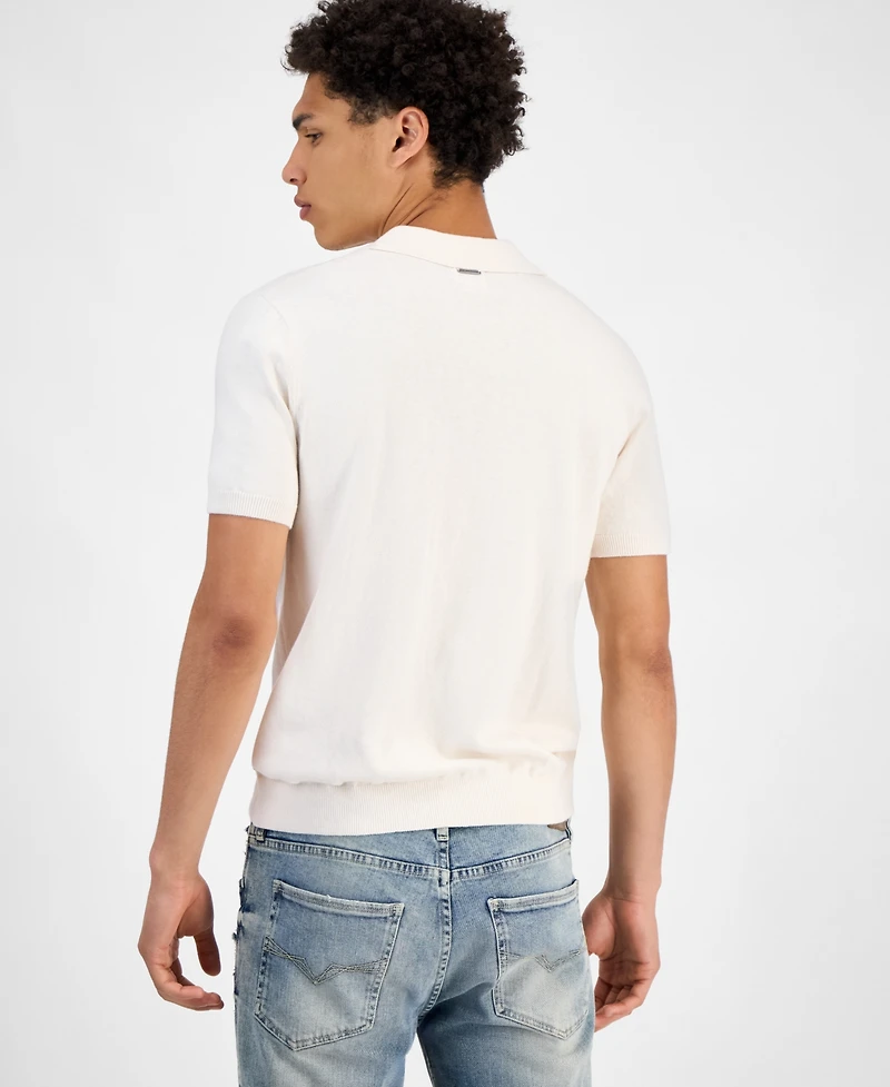 Guess Men's Relaxed-Fit Bryant Pointelle Shirt