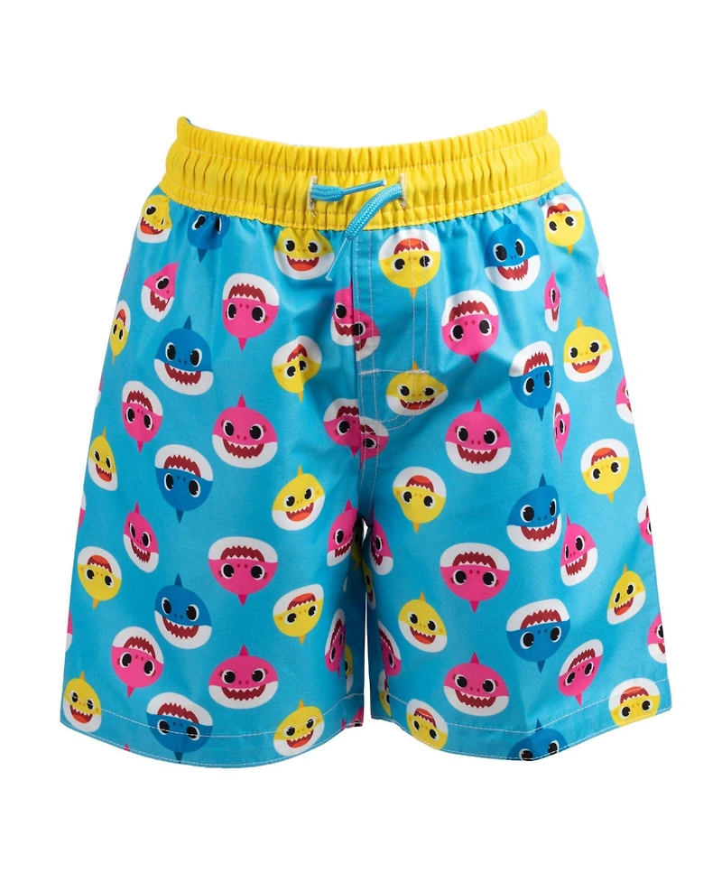 Baby Shark Toddler Boys Pinkfong Shark Rash Guard and Swim Trunks