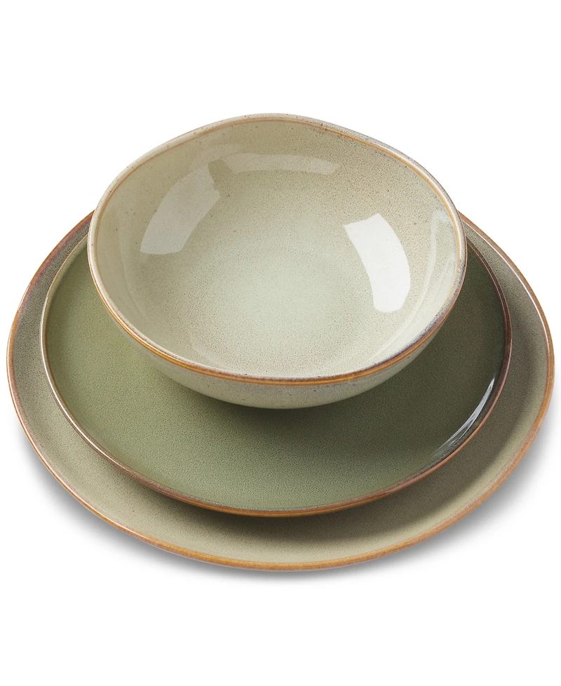 Oneida Organic Shades 12 Pc. Dinnerware Set, Service for 4