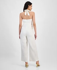 Bar Iii Women's Halter-Neck Sleeveless Jumpsuit, Exclusively at Macy's
