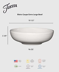 Fiesta Linen Bistro Coupe Extra Large Bowl 96-oz.