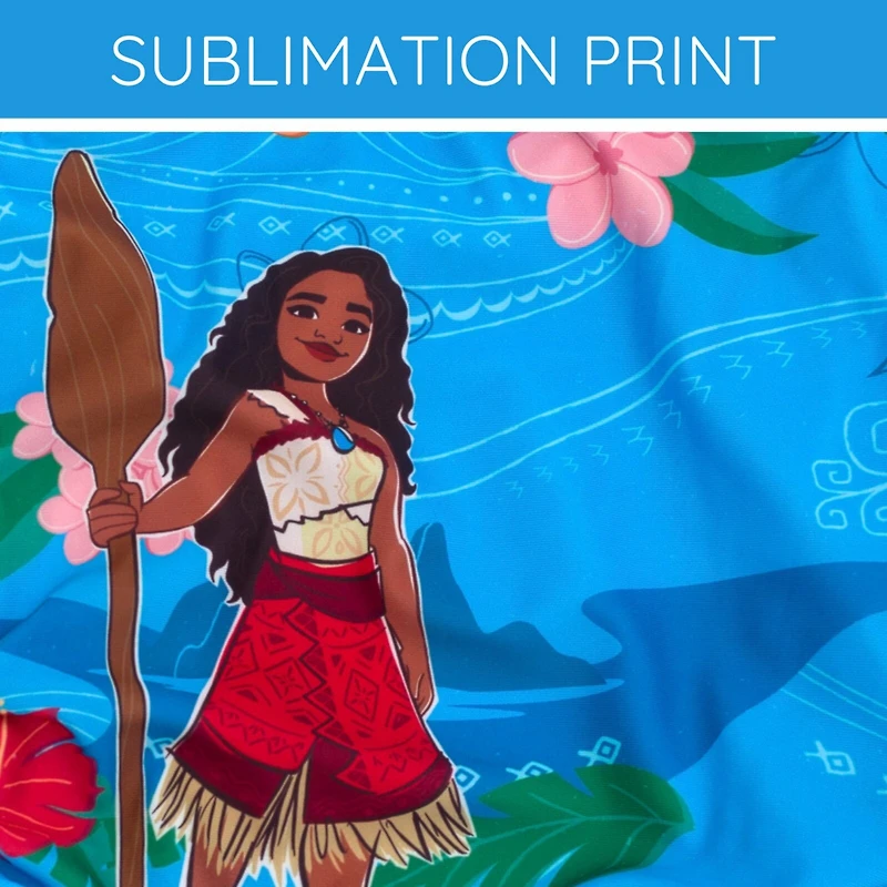 Moana Girls Disney Upf 50+ One Piece Bathing Suit
