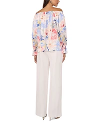 Vince Camuto Women's Floral-Print Off-The-Shoulder Top