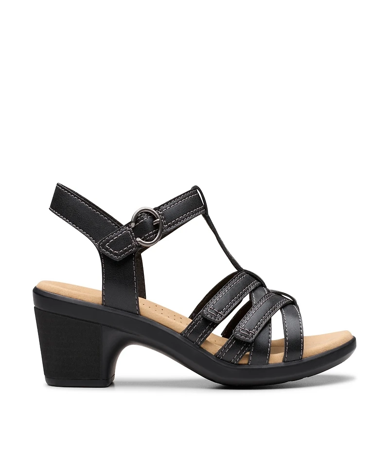 Clarks Collection Women's Emily2 Rose Block Heel Sandals