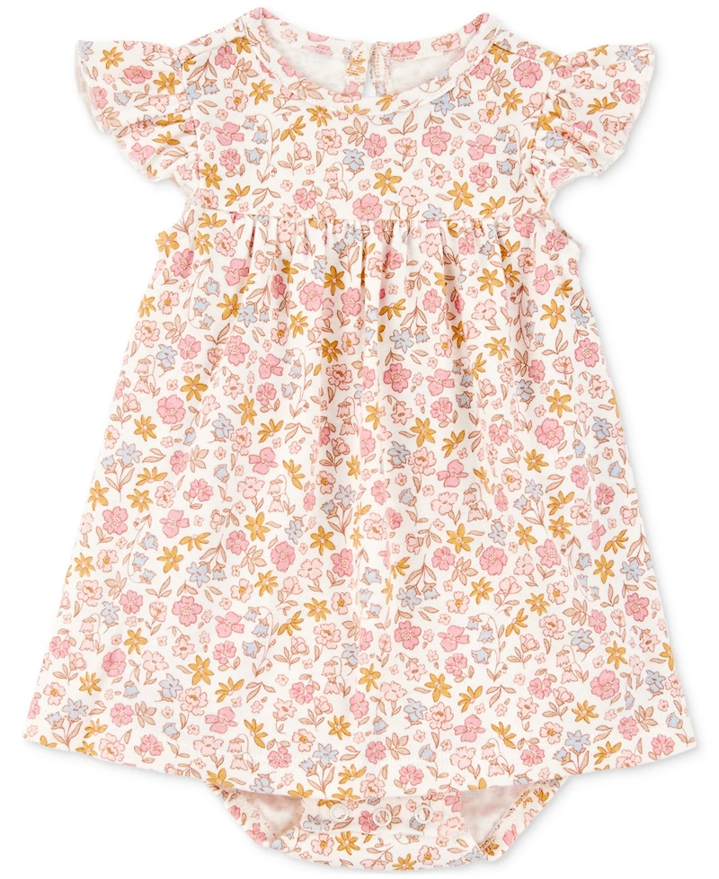 Carter's Baby Girls Cotton Bodysuit Dress & Cardigan, 2 Piece Set