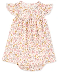 Carter's Baby Girls Cotton Bodysuit Dress & Cardigan, 2 Piece Set