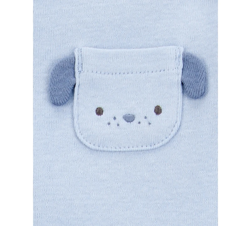 Carter's Baby 5-Pk. Cotton Dog-Print Short-Sleeve Bodysuits