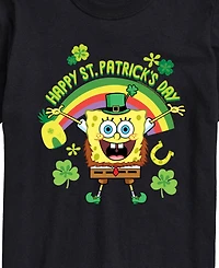 Airwaves Men's SpongeBob SquarePants St Patrick's Day Short Sleeve T-Shirt