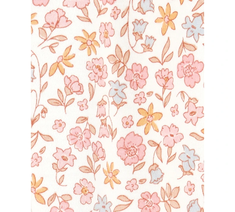 Carter's Baby Girls Cotton Floral Sleep & Play Pajamas